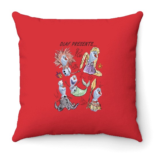 Disney Olaf Presents Costume Sketches Tank Top Throw Pillows