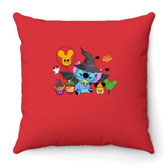 Stitch Scary Throw Pillows, Stitch Killer, Disney Stitch