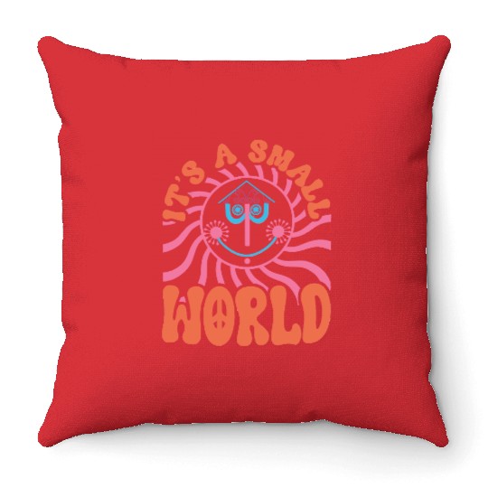 It's a Small World Disneyland Throw Pillows, Animal Kingdom Throw Pillows, Epcot Throw Pillows