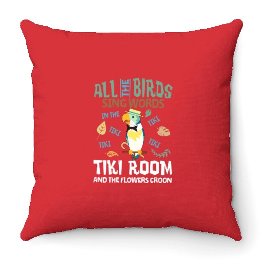 Tiki Room Throw Pillows, Enchanted Tiki Room Throw Pillows, Disneyland