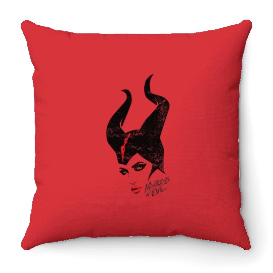 Disney Maleficent Mistressss Of Evil Stylized Portrait Throw Pillows