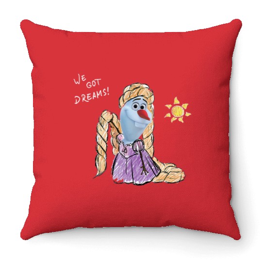 Disney Olaf Presents Tangled Rapunzel We Got Dreams Tank Top Throw Pillows