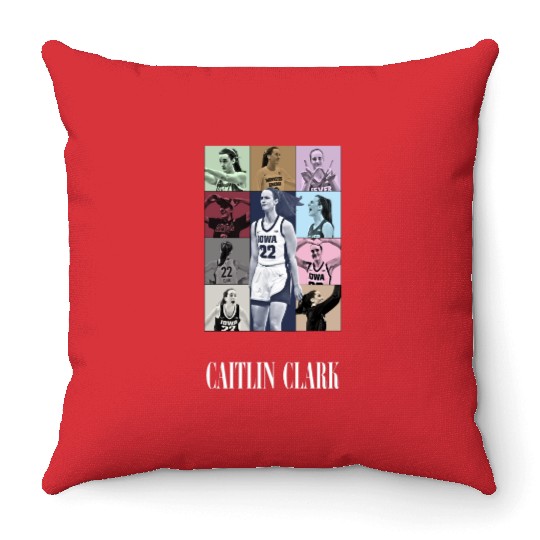 Caitlin Clark Eras Tour Throw Pillows