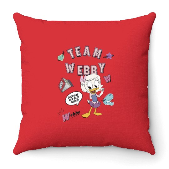 Disney DuckTales Team Webby Collage Throw Pillows