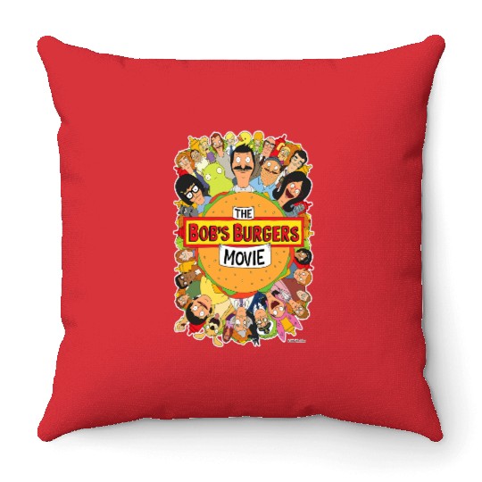 The Bobs Burgers Movie Throw Pillows