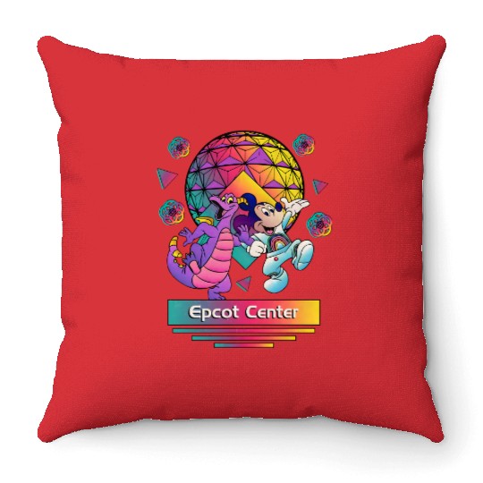 Disney Dragon Figment Throw Pillows, Epcot Figment Throw Pillows