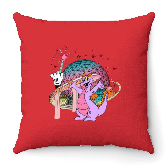 Disney Figment Throw Pillows, Epcot Figment Throw Pillows