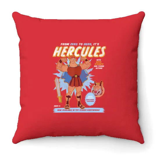 Vintage Hercules  Throw Pillows, Disney Hercules Megara