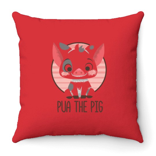 Disney Moana Pua The Pig Graphic Throw Pillows