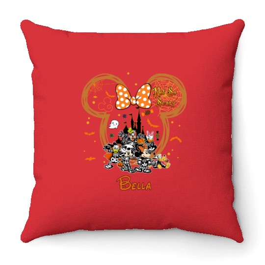 Disney Halloween Family Bella Throw Pillows