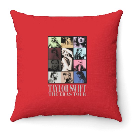 ERAS TOUR POSTER Throw Pillows