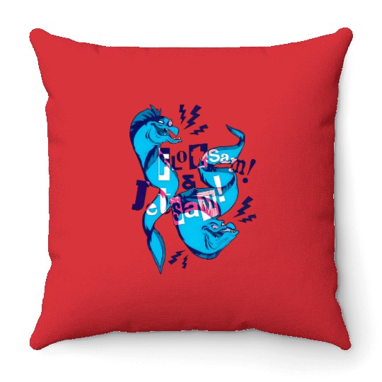 Disney The Little Mermaid Flotsam and Jetsam Eels Throw Pillows, Flotsam And Jetsam, Disney Litle Mermaid