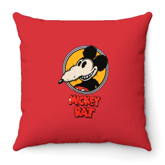 Mickey Rat Essential Throw Pillows, Retro Disney Mickey Mouse Throw Pillows, Vintage Disney Throw Pillows