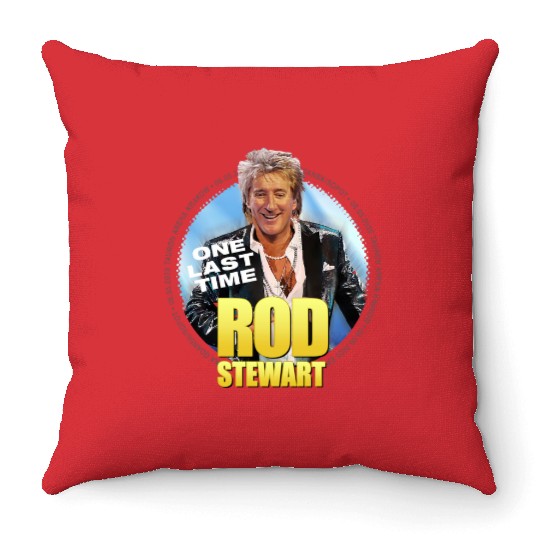 Rod Stewart One Last Time Tour 2025 Throw Pillows