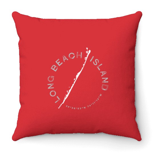 Long Beach Island Lbi Throw Pillows