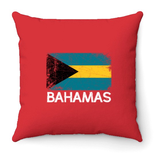 Bahamian Flag Made In Bahamas Throw Pillows