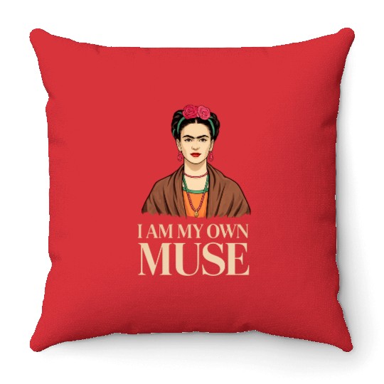 Frida Kahlo Inspirational Women' Day Design Throw Pillows