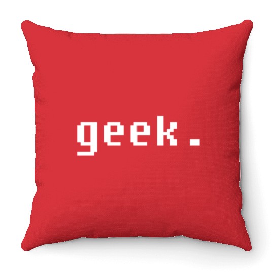 Pixelated Geek Throw Pillows