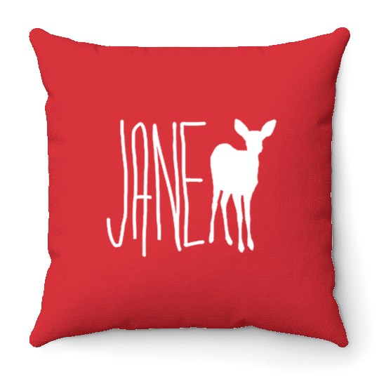 Jane Doe - Max (Life is Strange) Wht Ver. Throw Pillows