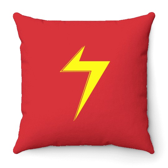 Ms Marvel Bolt Throw Pillows