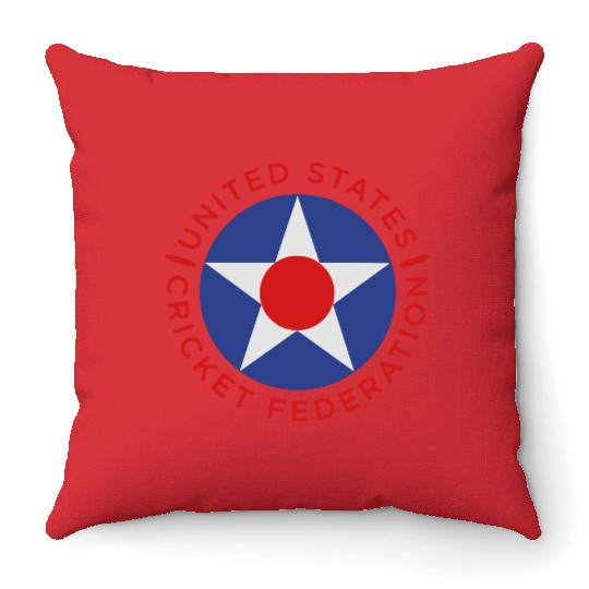 US Cricket Roundel 4 Throw Pillows