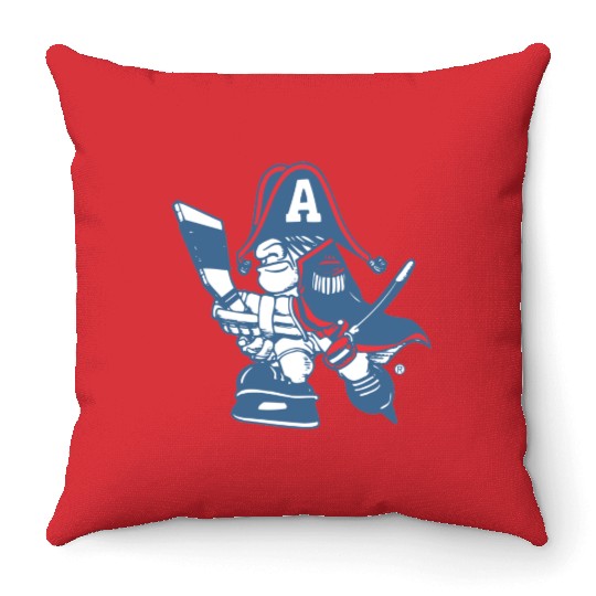 Milwaukee admiral cartoon Throw Pillows