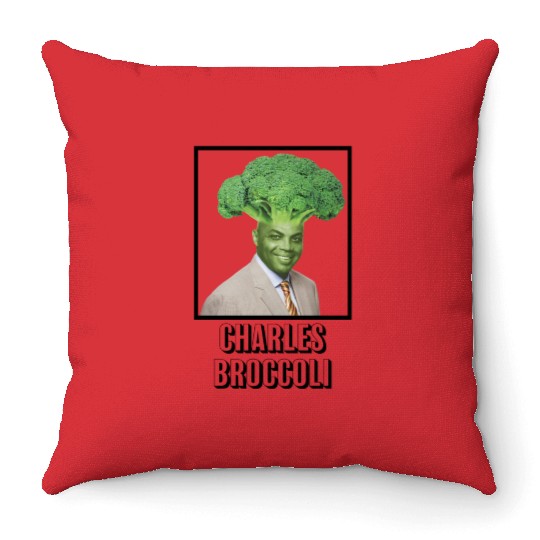 Charles Broccoli Throw Pillows
