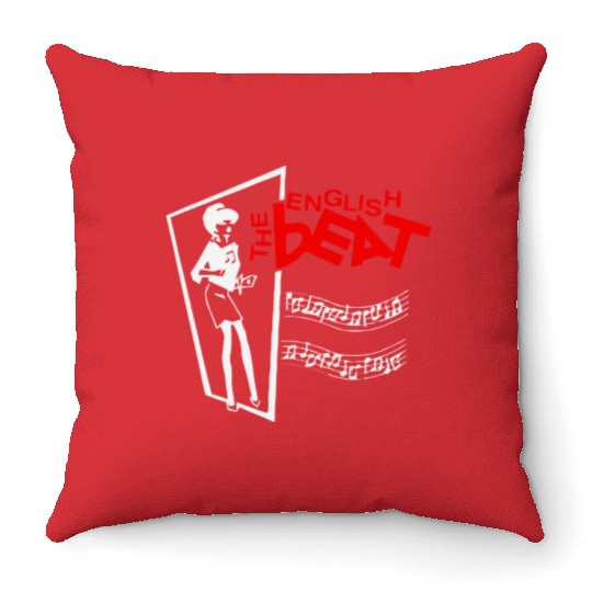 The English Beat Ska music Throw Pillows