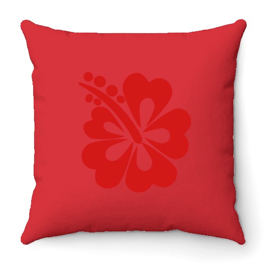 Hibiscus Throw Pillows
