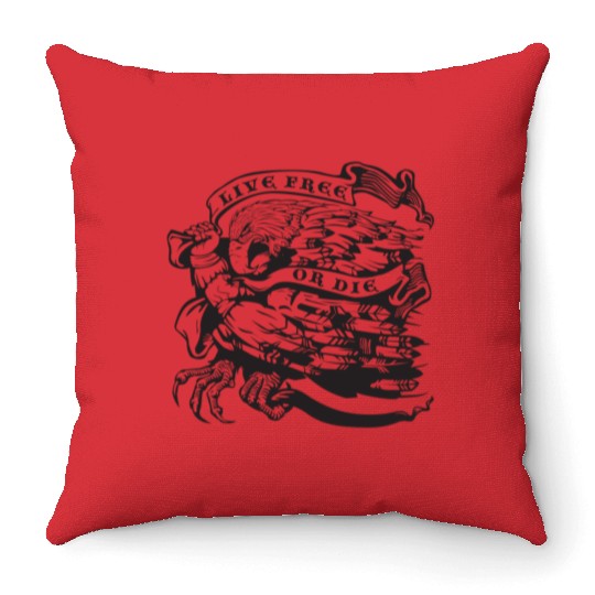 Live Free or Die Throw Pillows