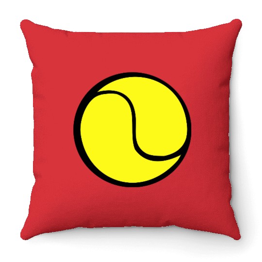 tennis ball Throw Pillows