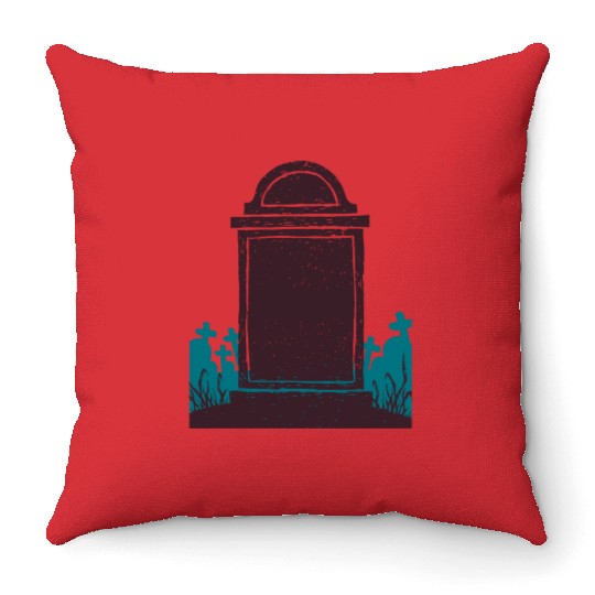 Graveyard Throw Pillows
