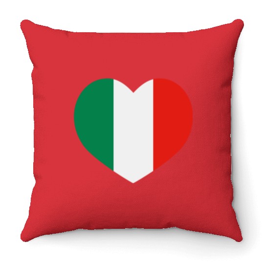 Love Italian football Throw Pillows