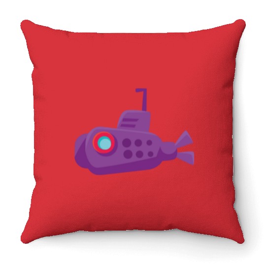 submarine Throw Pillows