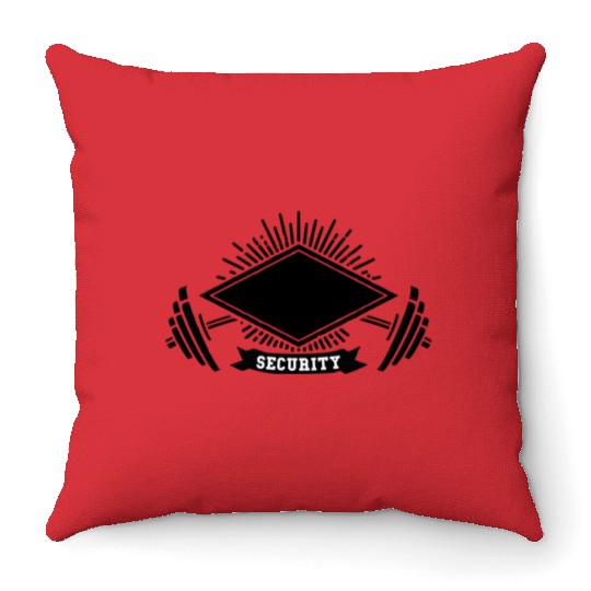 Bride Security Throw Pillows
