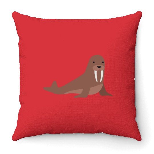 walrus Throw Pillows