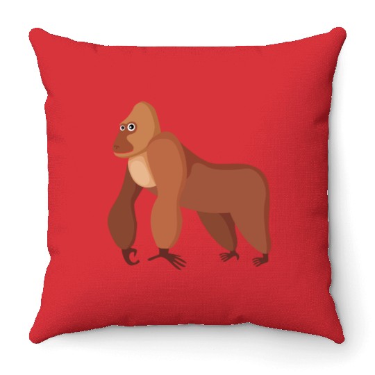 gorilla Throw Pillows