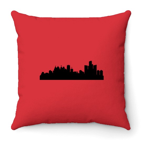 Detroit, Michigan Throw Pillows