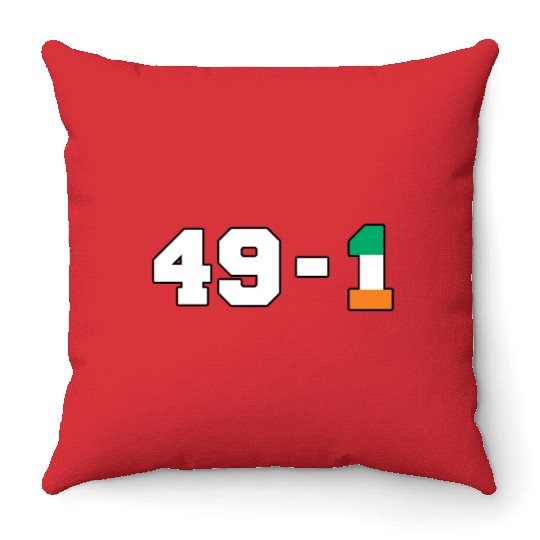 49-1, Conor McGregor vs Floyd Mayweather Throw Pillows