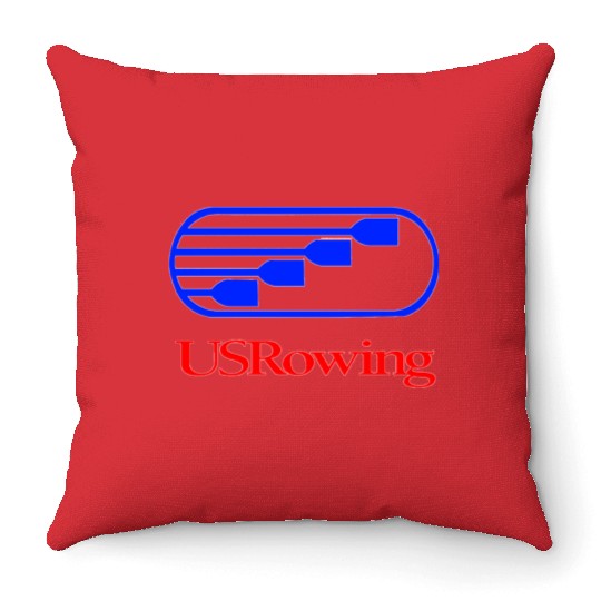 Team USA Rowing US Throw Pillows