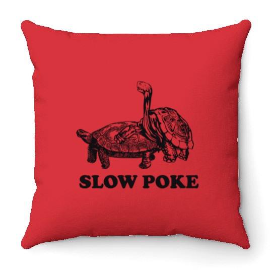 Turtles - Turtles. Slow Poke Throw Pillows