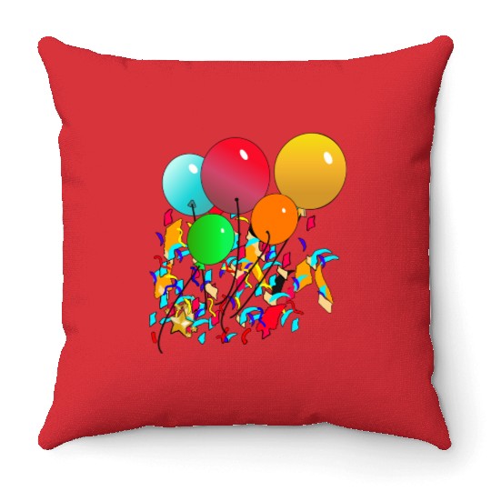 Balloons Throw Pillows