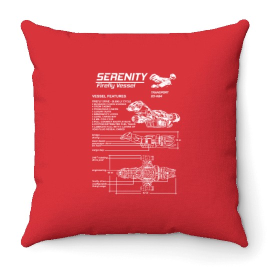 Serenity - Firefly vessel awesome Throw Pillows for fa