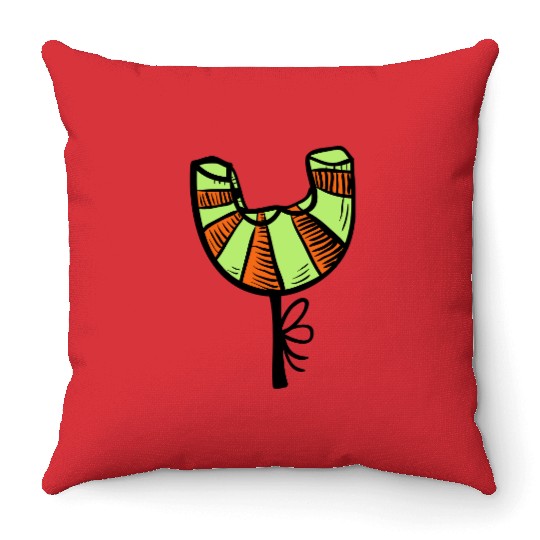 Croissant "Y" Throw Pillows