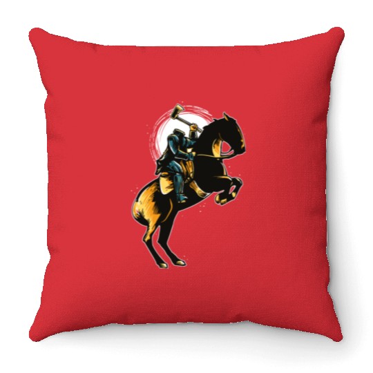 Headless Horseman Throw Pillows