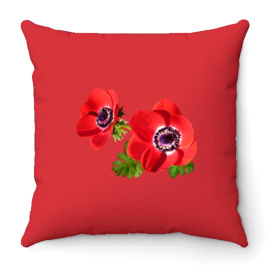 flowers lilies tulips orchids sunflower dahlia ger Throw Pillows