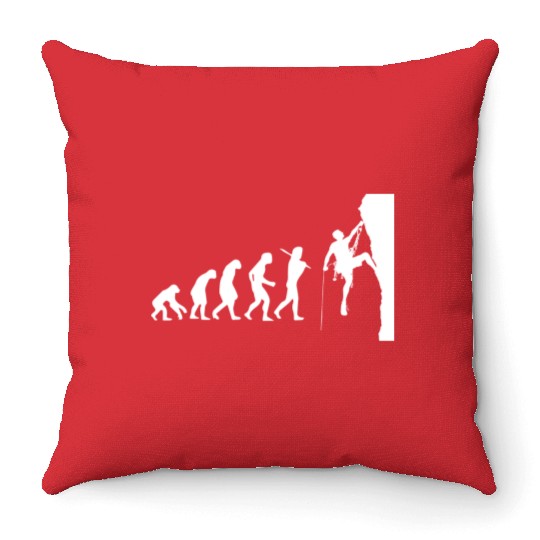 Climber Rock Climbing Climb Gift Christmas Throw Pillows