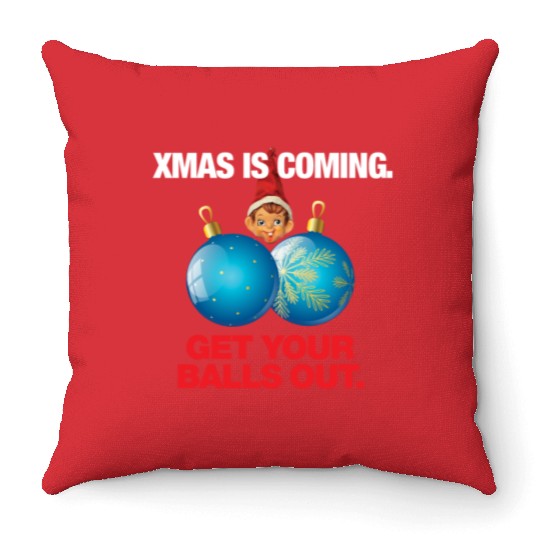 Christmas Balls Throw Pillows