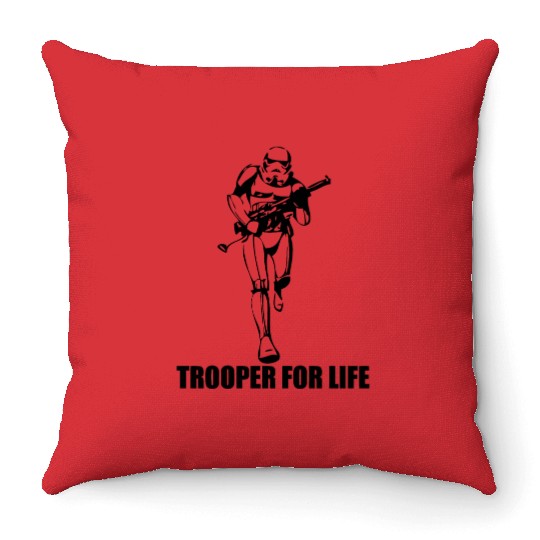 Star Wars Storm Trooper for life Throw Pillows