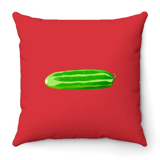 gurken cucumber cucumbers veggie gemuese vegetable Throw Pillows